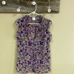 CAbi Floral Blouse
